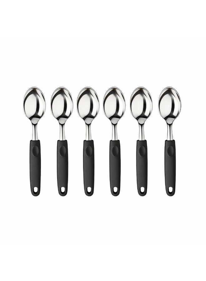 Decent Stainless Steel Tea Spoon Set of 6 | Mirror Finish | Ergonomic Handle | Dessert & Coffee Spoon Set For Home, Kitchen, Restaurant, Dishwasher Safe - Image 1